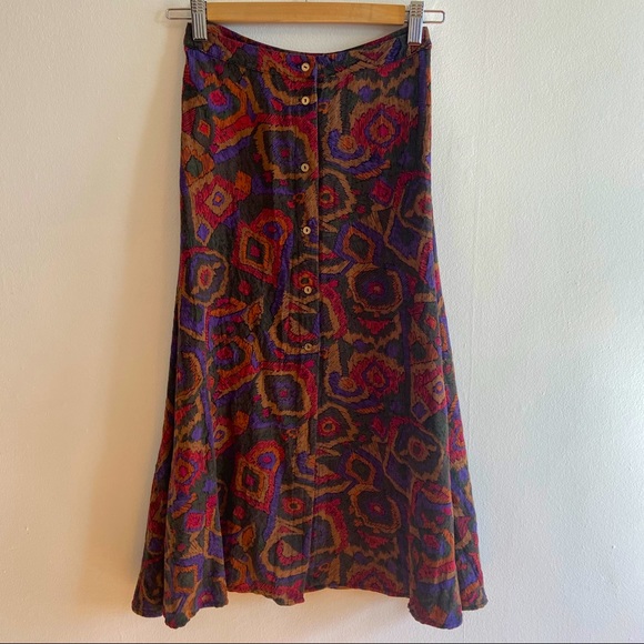 🎨📸 Button front A-line skirt - Picture 1 of 6